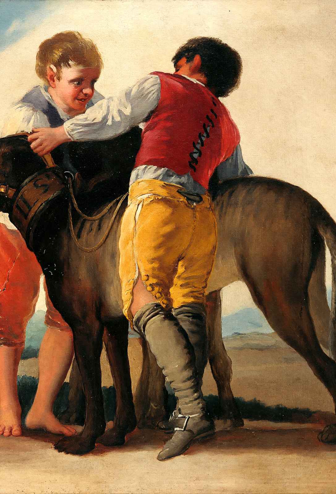 Boys with Mastiff 1786 Painting by Francisco Goya Art Print (6 Sizes)