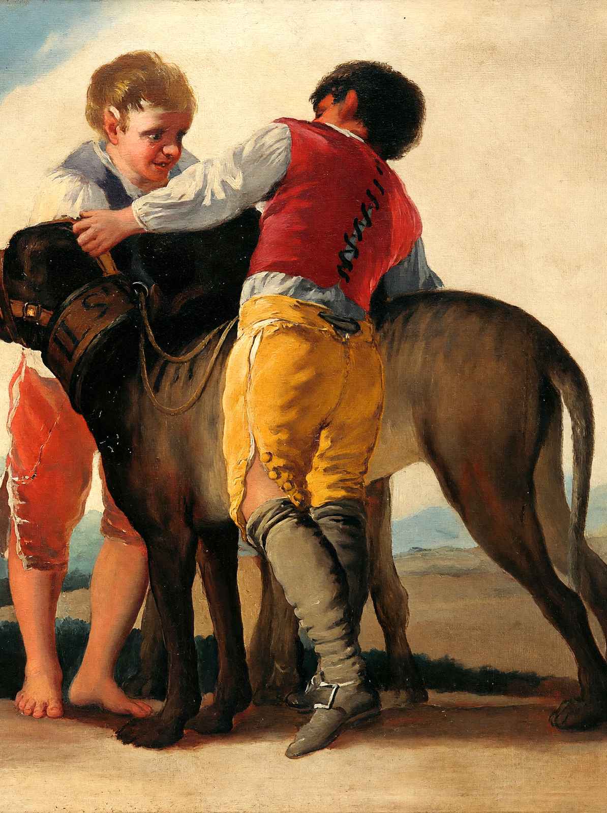 Boys with Mastiff 1786 Painting by Francisco Goya Art Print (6 Sizes)