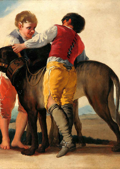 Boys with Mastiff 1786 Painting by Francisco Goya Art Print (6 Sizes)