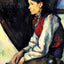 Boy in a Red Vest fine art print by Paul Cezanne (1890)