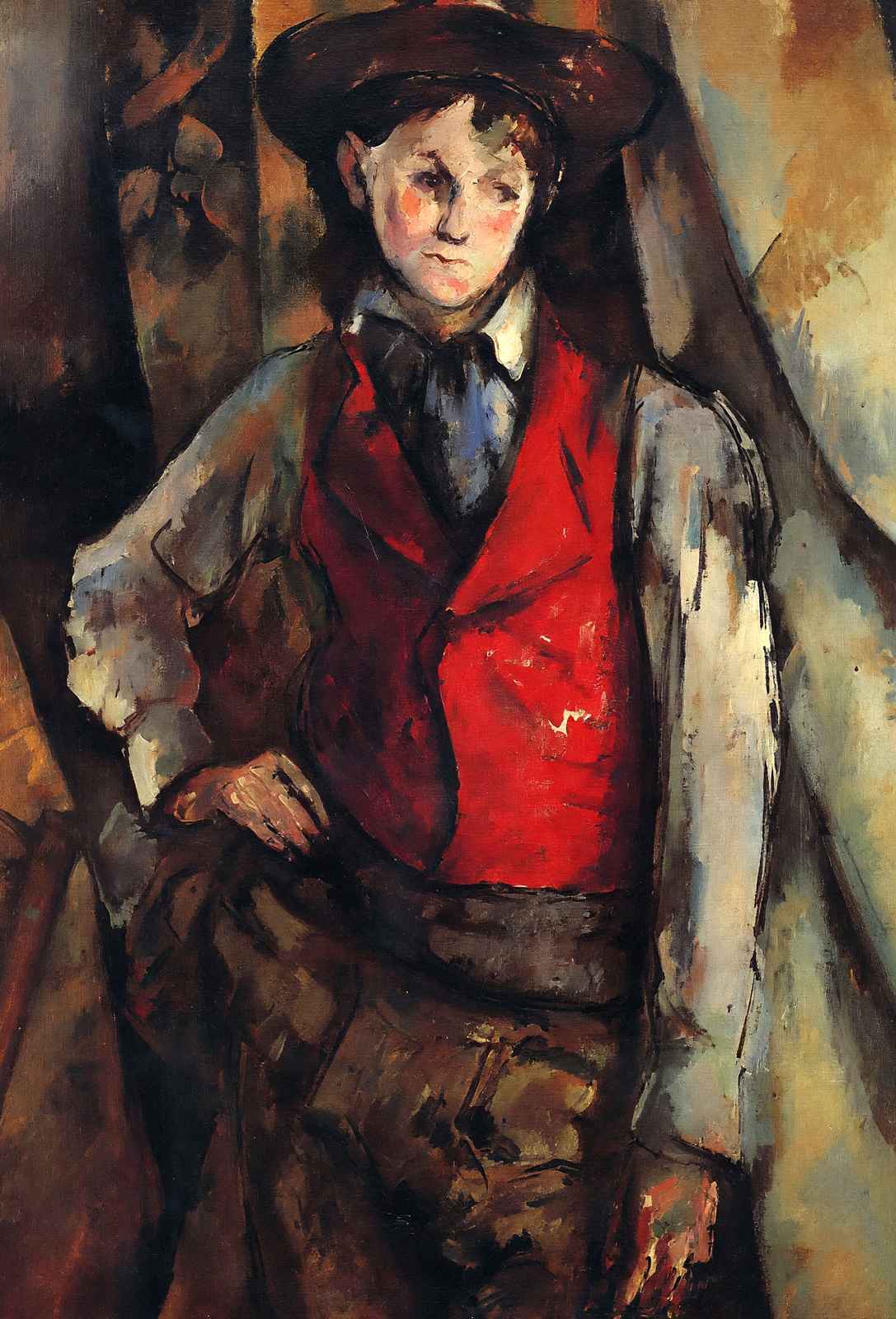 Boy in a Red Vest 1888 Painting by Paul Cezanne Fine Art Print (6 Sizes)