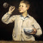 Boy Blowing Bubbles art print by Edouard Manet (1869)