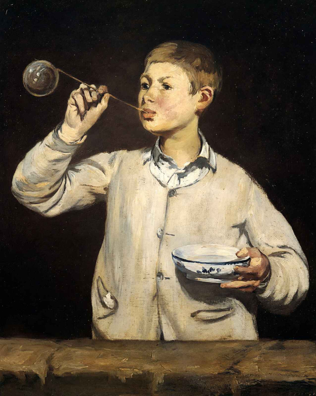 Boy Blowing Bubbles art print by Edouard Manet (1869)