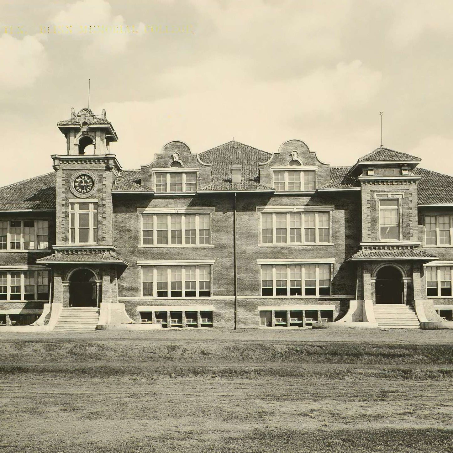 Brenham Texas Blinn Memorial College in 1908 Vintage Print (7 Sizes)