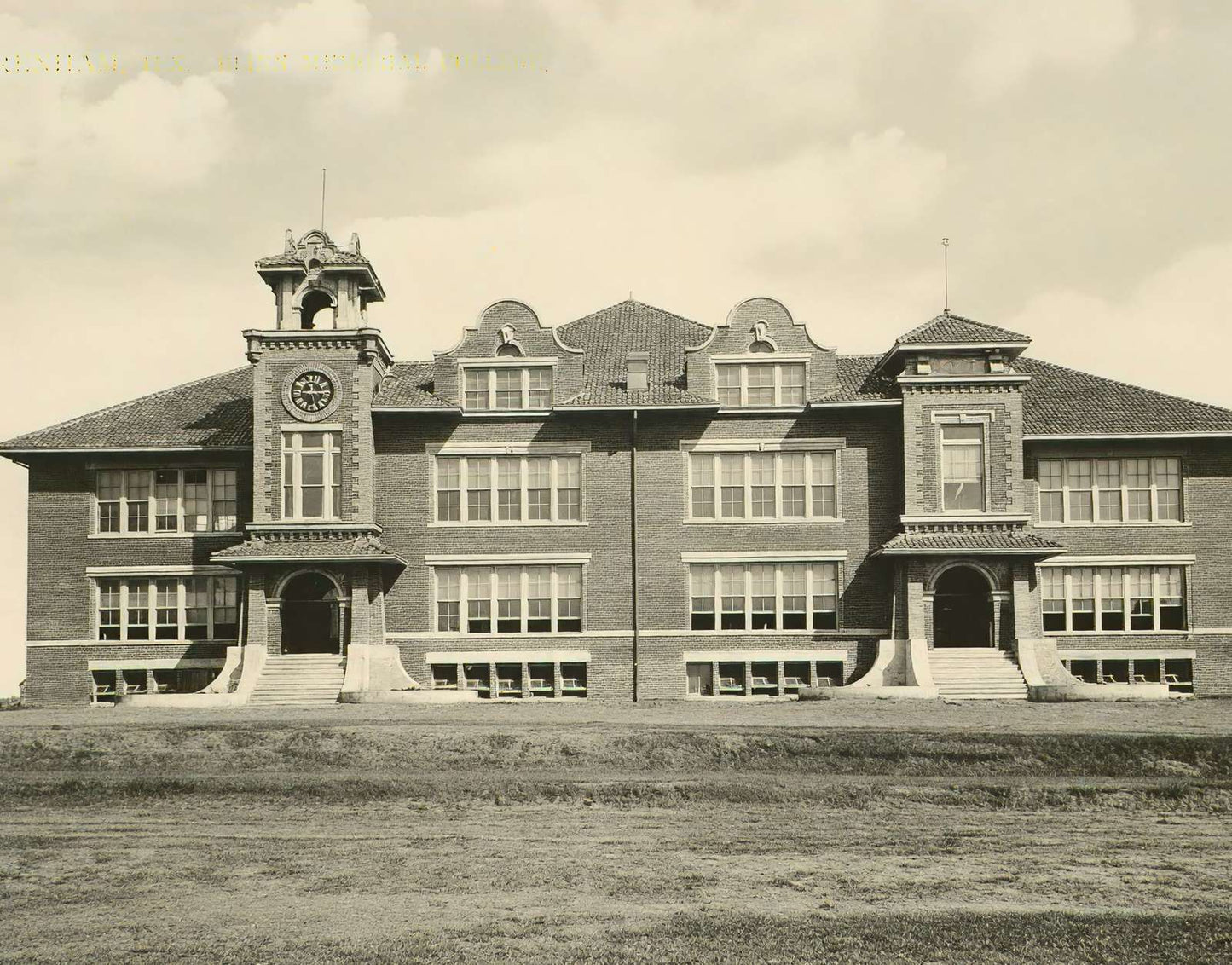 Brenham Texas Blinn Memorial College in 1908 Vintage Print (7 Sizes)