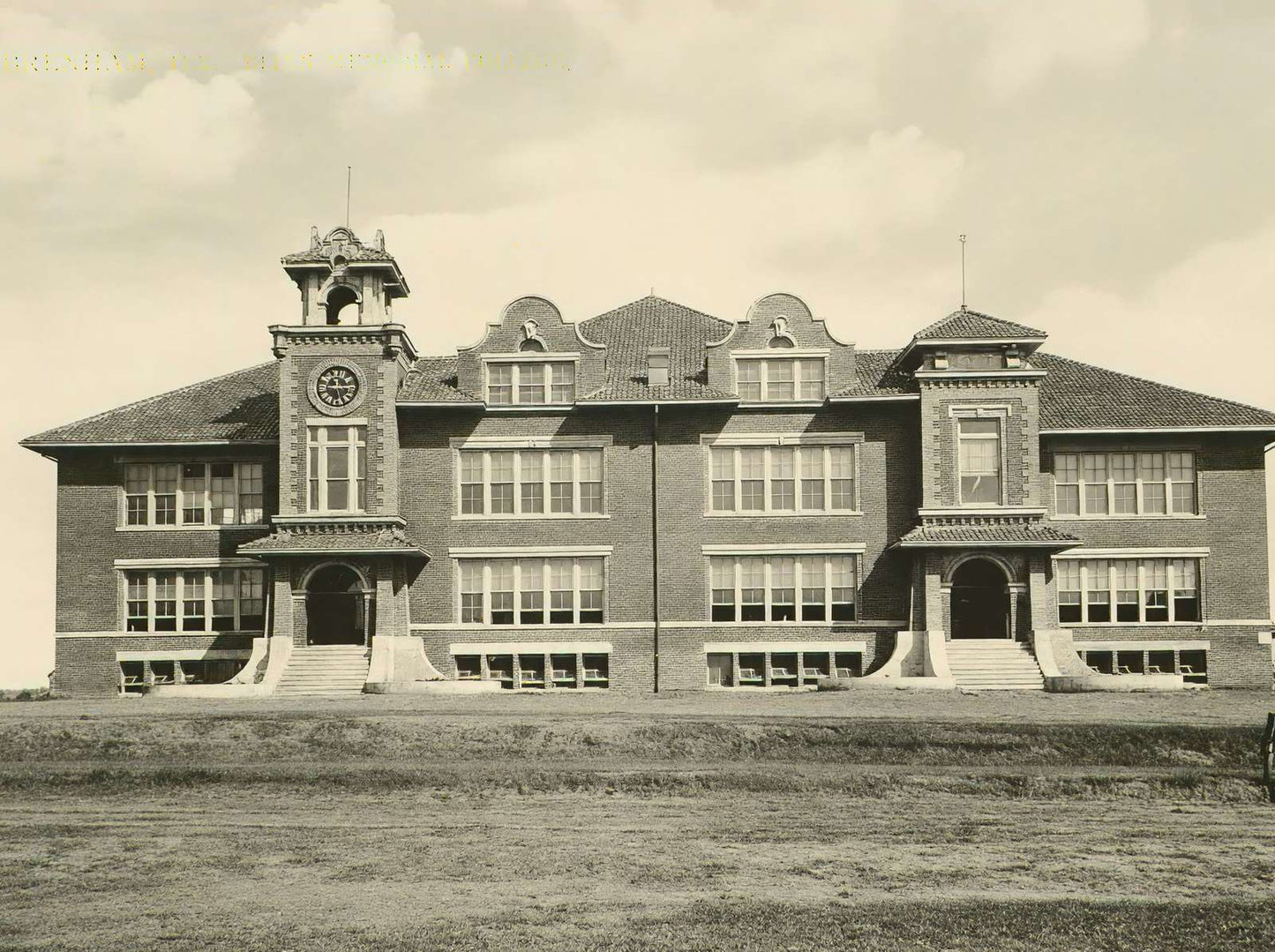 Brenham Texas Blinn Memorial College in 1908 Vintage Print (7 Sizes)