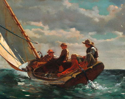 Breezing Up (A Fair Wind) fine art print by Winslow Homer