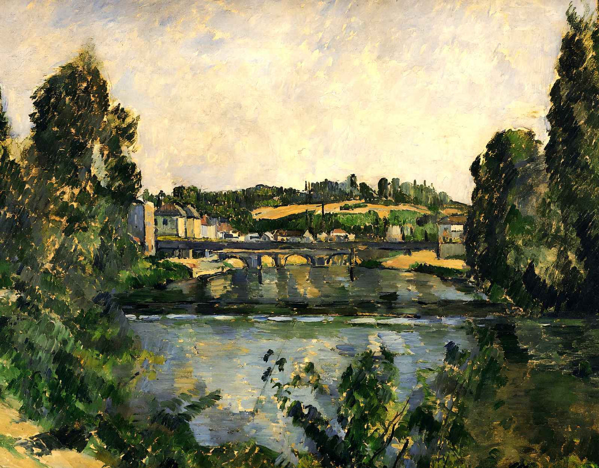 Bridge and Waterfall at Pontoise Art Print 1881 by Paul Cezanne (6 Sizes)