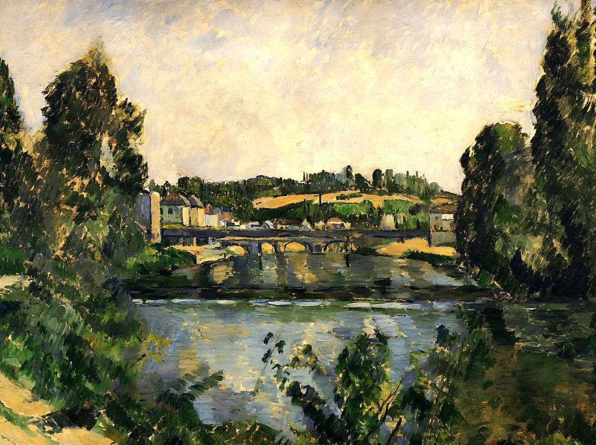 Bridge and Waterfall at Pontoise Art Print 1881 by Paul Cezanne (6 Sizes)