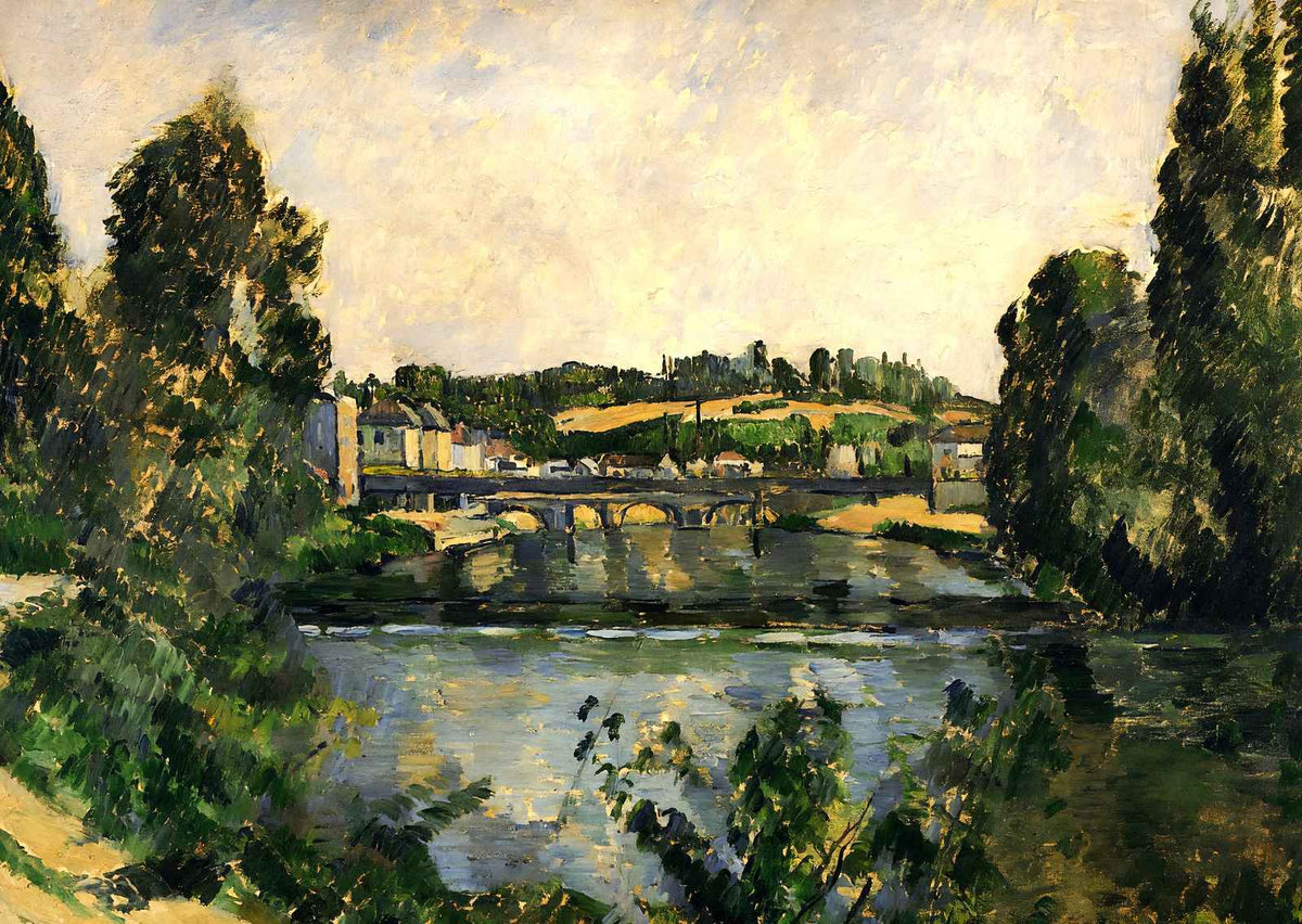 Bridge and Waterfall at Pontoise Art Print 1881 by Paul Cezanne (6 Sizes)
