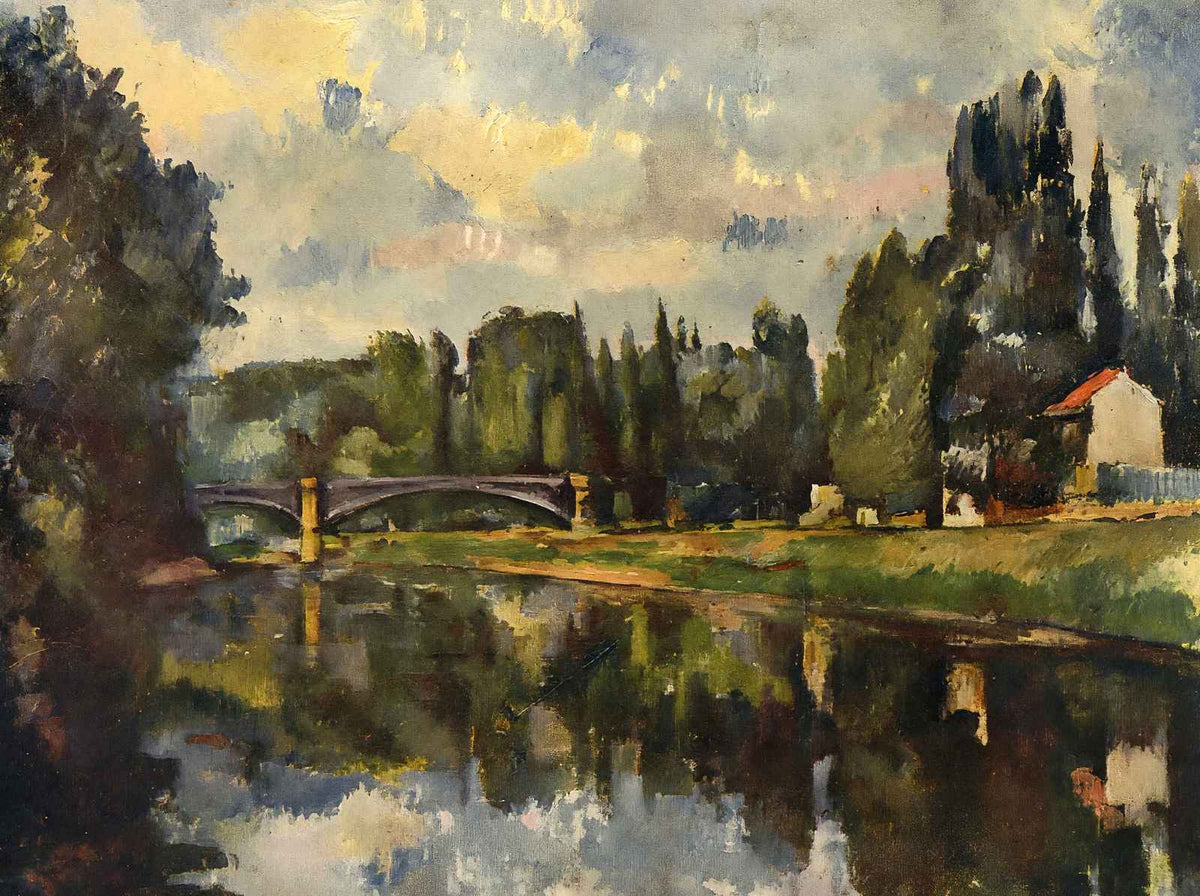Bridge Over the Marne Fine Art Print 1888 Painting by Paul Cezanne (6 Sizes)