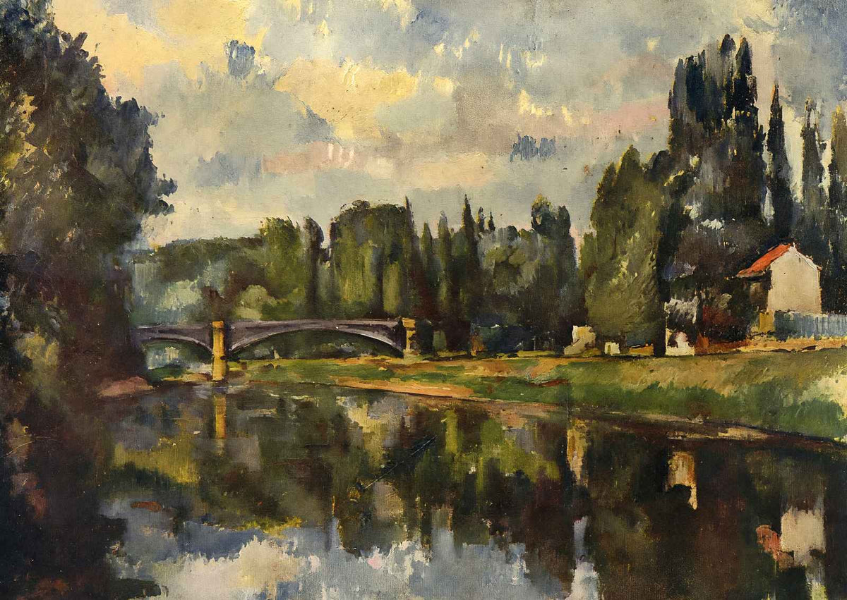 Bridge Over the Marne Fine Art Print 1888 Painting by Paul Cezanne (6 Sizes)