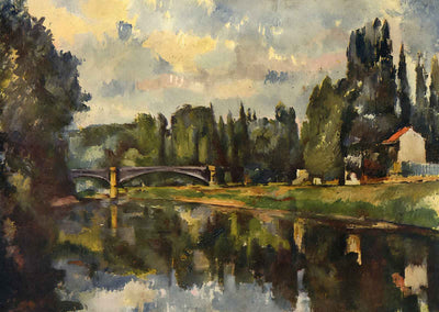 Bridge Over the Marne Fine Art Print 1888 Painting by Paul Cezanne (6 Sizes)