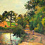 Bridge at Montfoucault 1874 by Camille Pissarro Fine Art Print (6 Sizes)