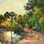 Bridge at Montfoucault 1874 by Camille Pissarro Fine Art Print (6 Sizes)