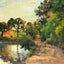 Bridge at Montfoucault fine art print by Camille Pissarro (1874)
