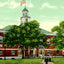 Post Office, Brockton, Massachusetts in 1907 Vintage Print (7 Sizes)