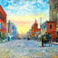 Main Street, Brockton, Massachusetts in 1907 Painting Print (7 Sizes)