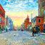 Main Street, Brockton, Massachusetts in 1907 Painting Print (7 Sizes)