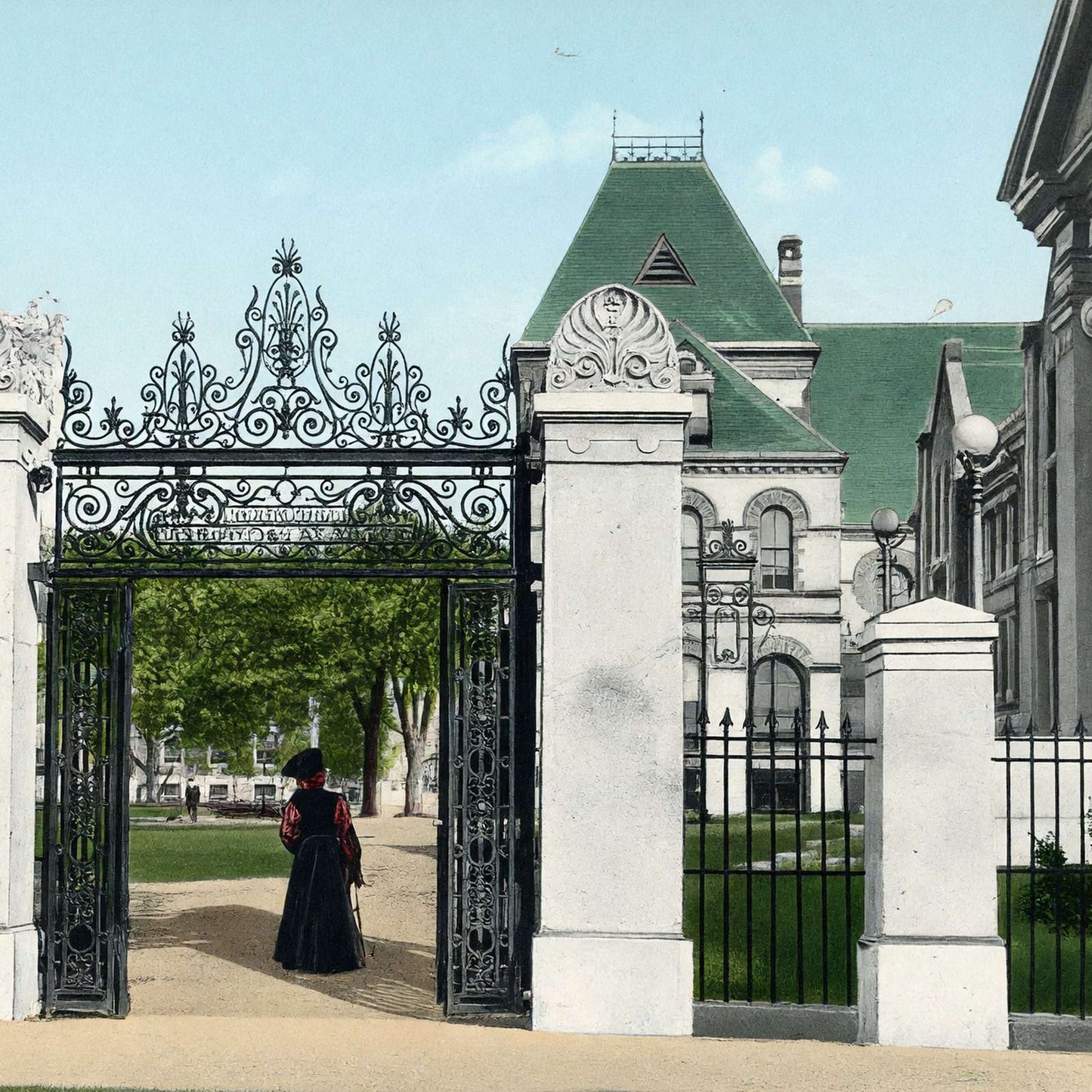 Brown Gate Providence RI in 1907 Vintage Print (7 Sizes) - Premium Print