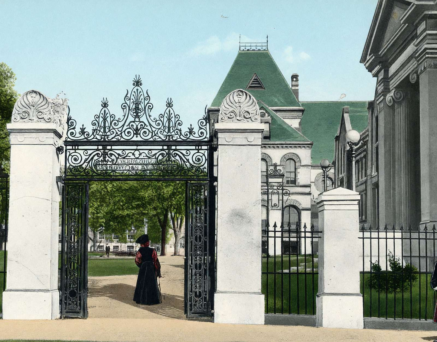 Brown Gate Providence RI in 1907 Vintage Print (7 Sizes) - Premium Print