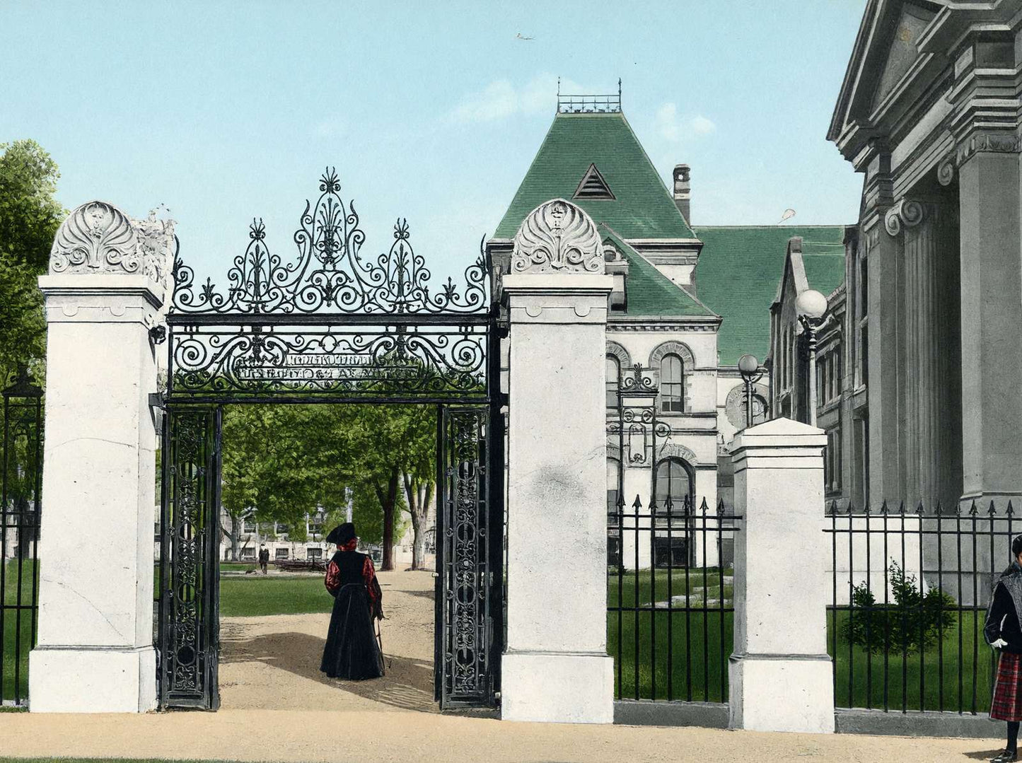 Brown Gate Providence RI in 1907 Vintage Print (7 Sizes) - Premium Print