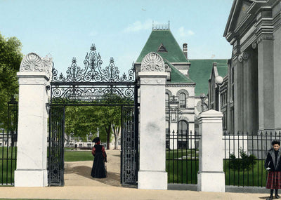 Brown Gate Providence RI in 1907 Vintage Print (7 Sizes) - Premium Print