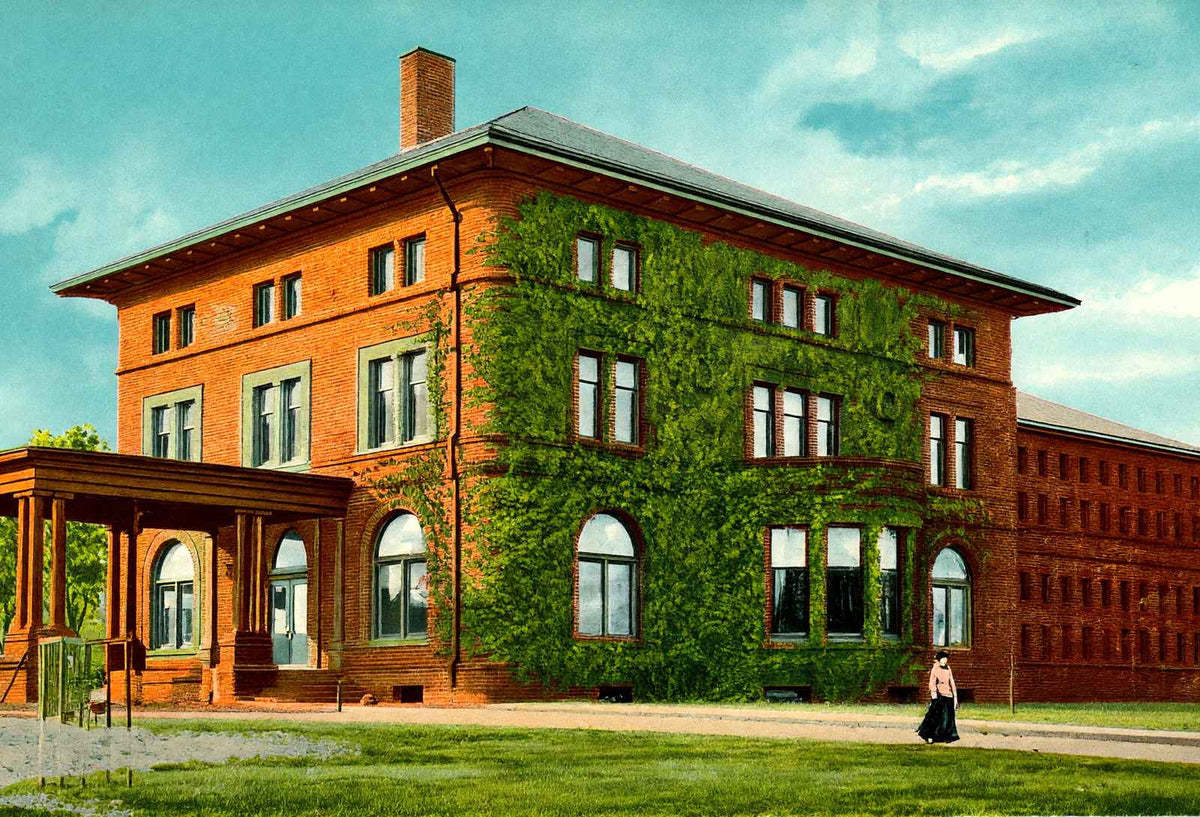 Bronson's Public Library Waterbury CT in 1907 Vintage Print (7 Sizes)