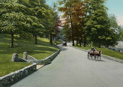 Brookside Park Indianapolis in 1907 Vintage Print (7 Sizes) - High Quality
