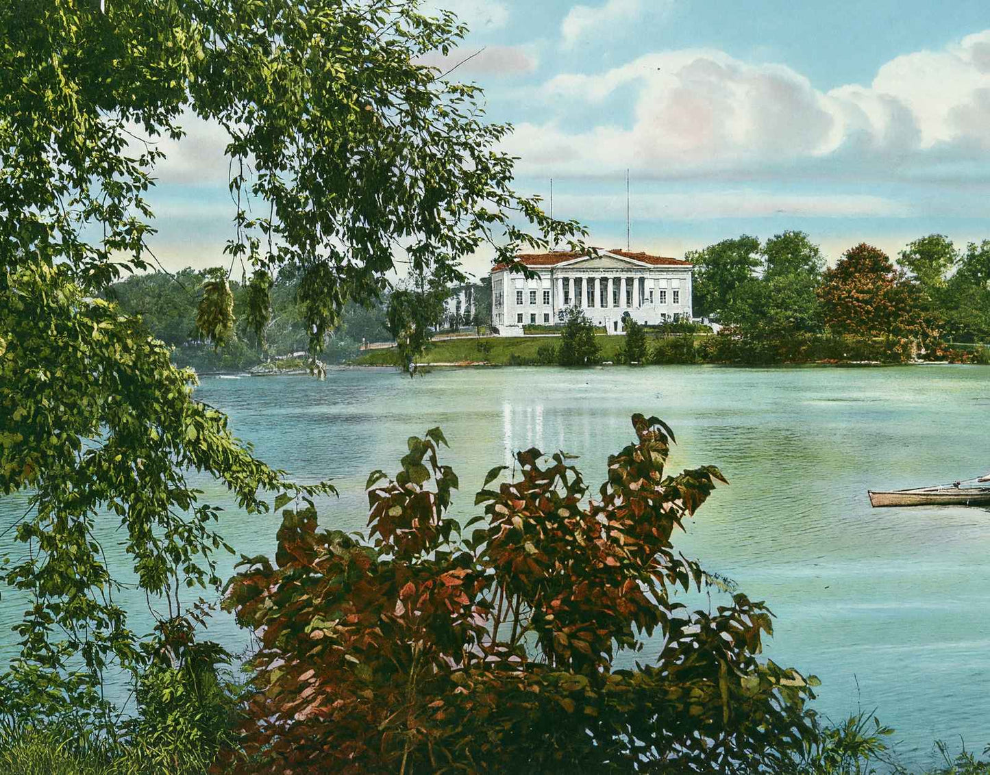 Historical Society Building Delaware Park Buffalo in 1905 Vintage Print