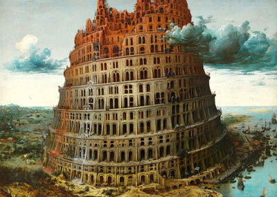 Building of the Tower of Art Print Babel by Brueghel the Elder (6 Sizes)