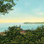 Lake Champlain from Battery Park Burlington in 1907 Vintage Print