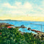 Harbor from Battery Park Burlington in 1907 Art Print (7 Sizes)