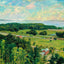 Looking West from Ethan Allen Tower Burlington VT in 1907 Painting Print
