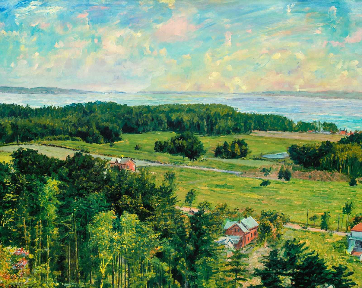 Looking West from Ethan Allen Tower art print