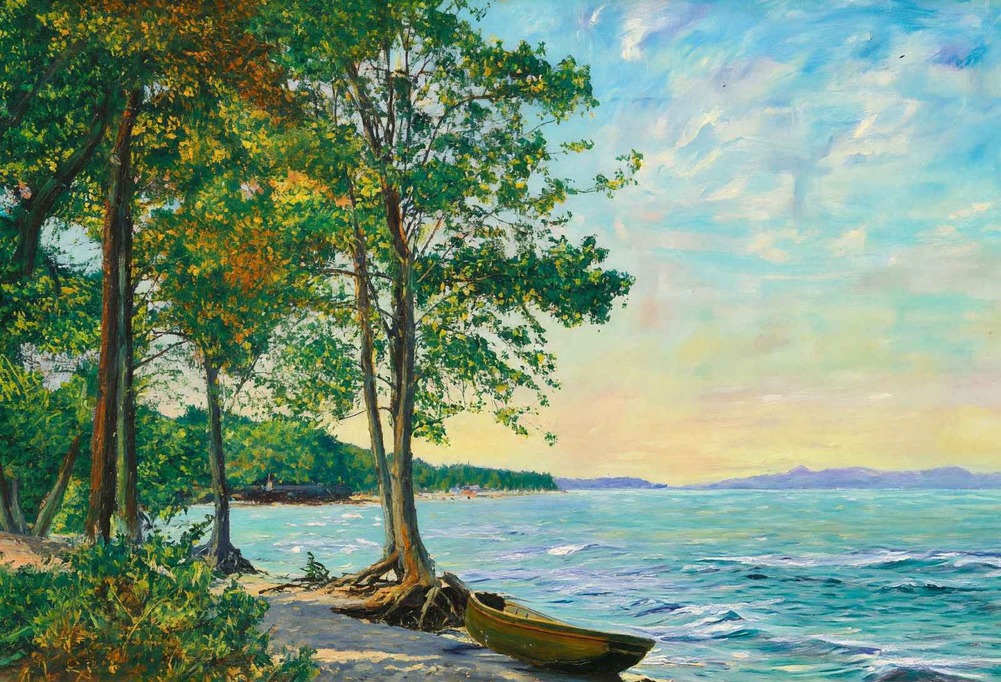 Burlington Bay South VT in 1907 Art Print (7 Sizes) - Premium Print