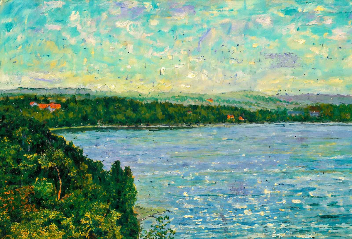 Queen City Park from Red Rocks Burlington VT in 1907 Art Print (7 Sizes)