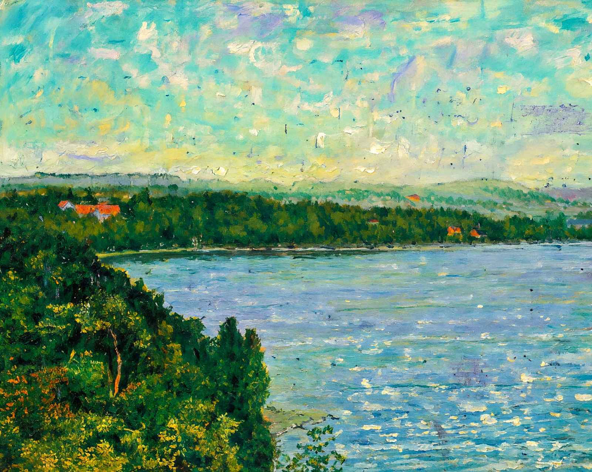 Queen City Park from Red Rocks in 1907 painting