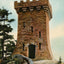 Ethan Allen Tower Ethan Allen Park Burlington VT in 1907 Vintage Print