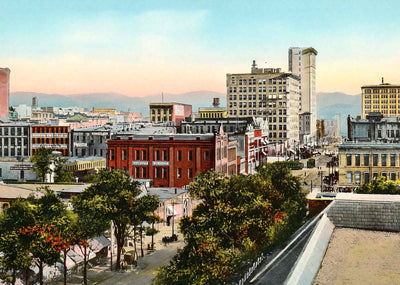 Business Section Birmingham Alabama in 1906 Vintage Print (7 Sizes) - Restored