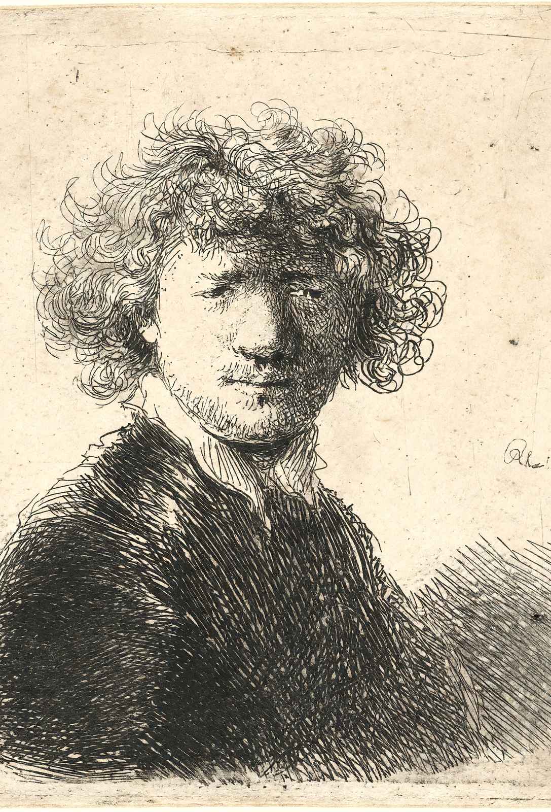 Bust of an Old Man with a Flowing Beard, the Head Bowed 1630 Print (6 Sizes)