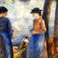 By the Water fine art print by Camille Pissarro (1881)