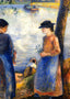 By the Water Art Print 1881 Painting by Camille Pissarro (6 Sizes) - Acid Free
