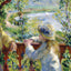 By the Water (Near the Lake) 1880 by Pierre-Auguste Renoir Art Print (6 Sizes)