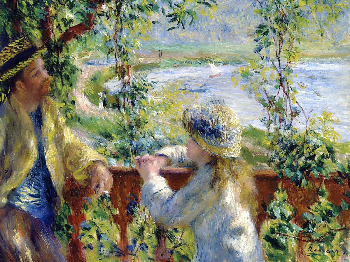 By the Water (Near the Lake) 1880 by Pierre-Auguste Renoir Art Print (6 Sizes)