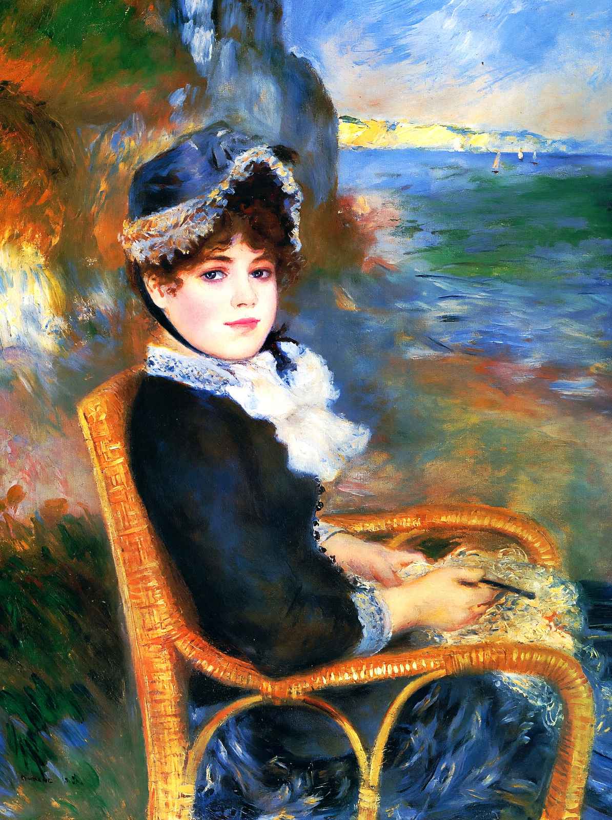 By the Seashore Art Print 1883 Painting by Pierre-Auguste Renoir (6 Sizes)