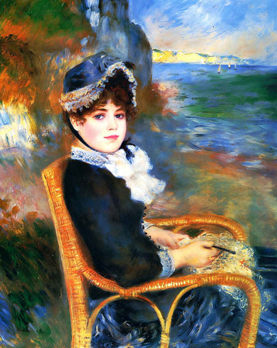 By the Seashore painting by Pierre-Auguste Renoir (1883)