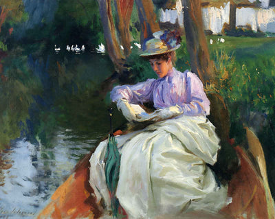 By the River (1885) painting print by John Singer Sargent (1885)