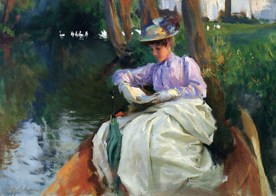 By the River Art Print 1885 Painting by John Singer Sargent (6 Sizes)