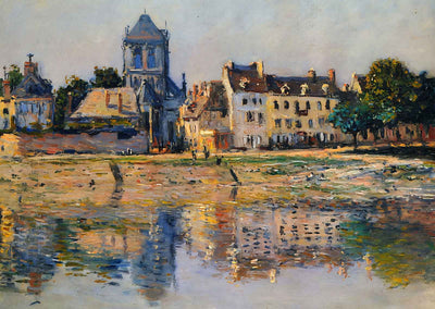 By the River at Vernon 1883 Painting by Claude Monet Art Print (6 Sizes)